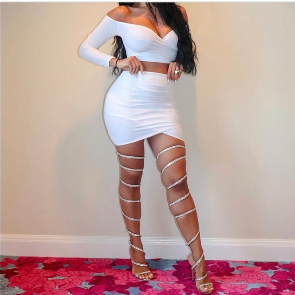 Erica Mena Thigh High Spiral single sole heels 👠